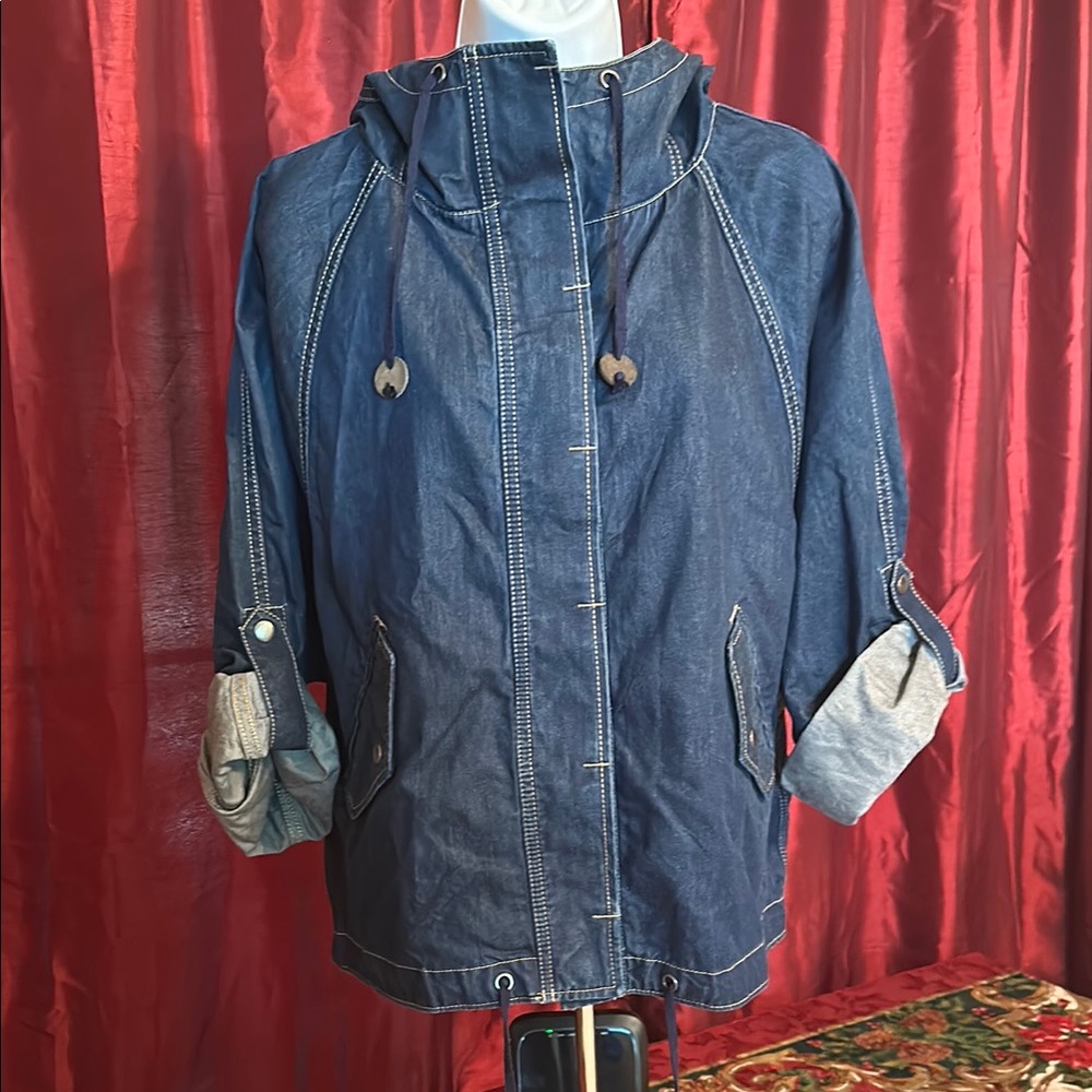 GAP Blue and Gray Jean Jacket for Effortless Style